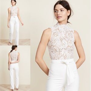 Misha Collection Josie Jumpsuit ivory cream crepe